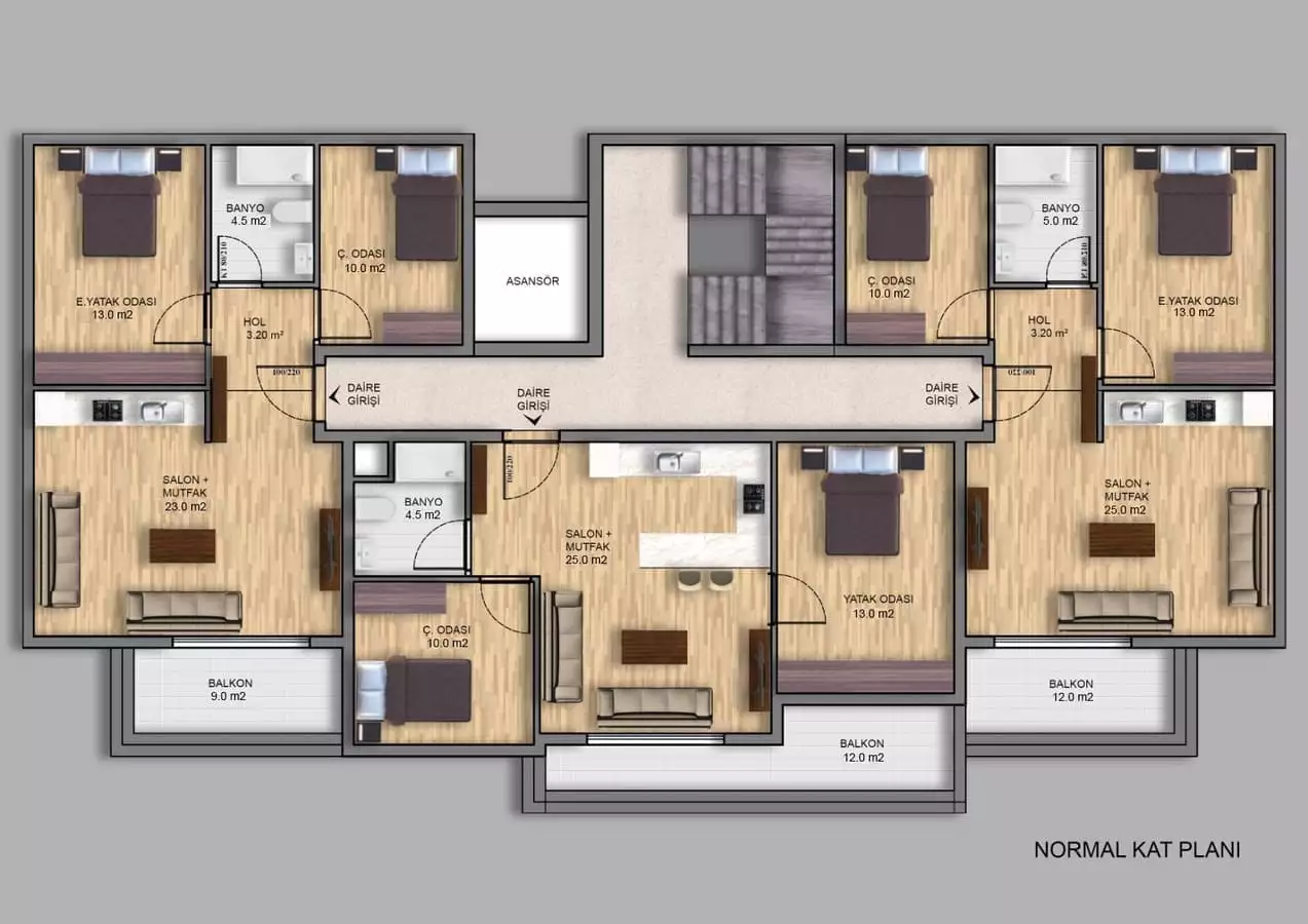 Квартира 48м² в Турции, Анталья. Стоимостью 99900€ аренда фото-30