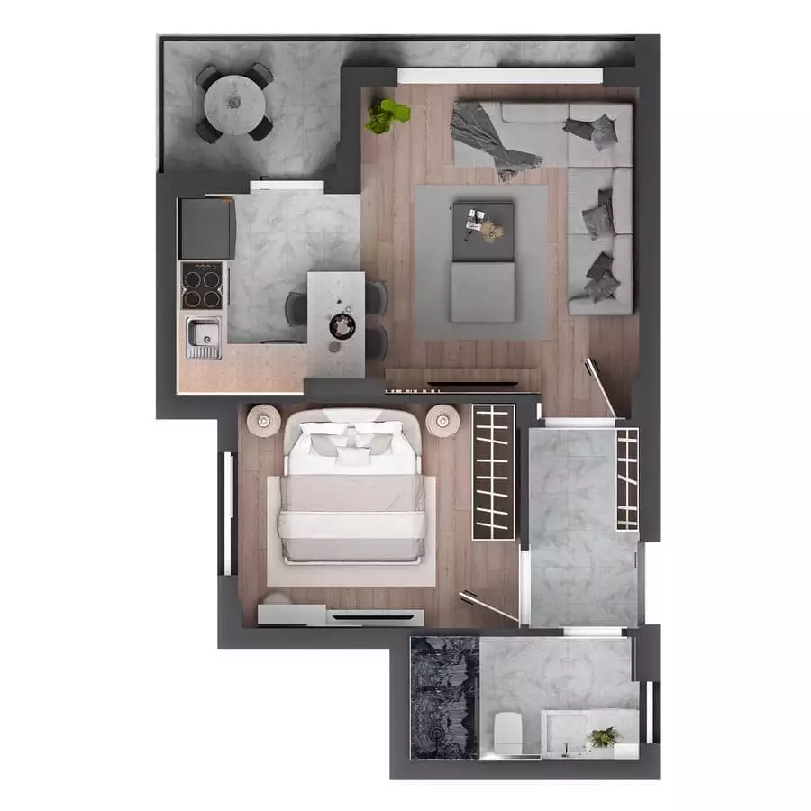 Квартира 60м² в Турции, Анталья. Стоимостью 127000€ аренда фото-22