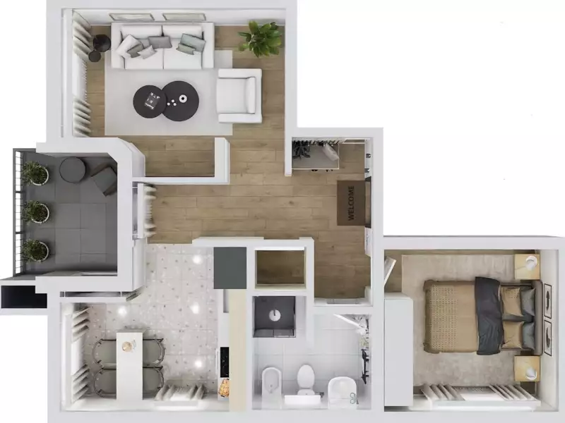 Квартира 38м² в Черногории, Утеха. Стоимостью 95690€ аренда фото-8