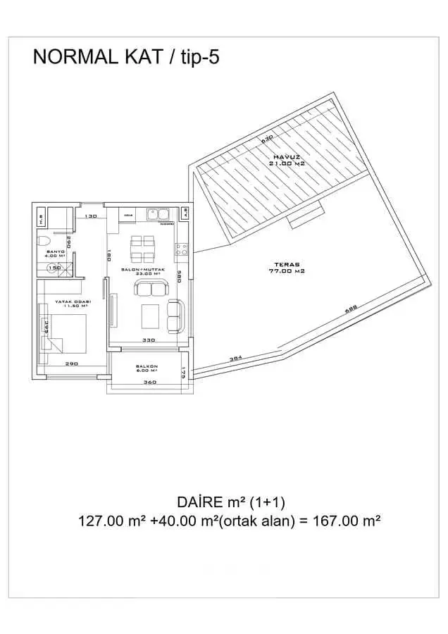 Квартира 50м² в Турции, Анталья. Стоимостью 190000€ аренда фото-18