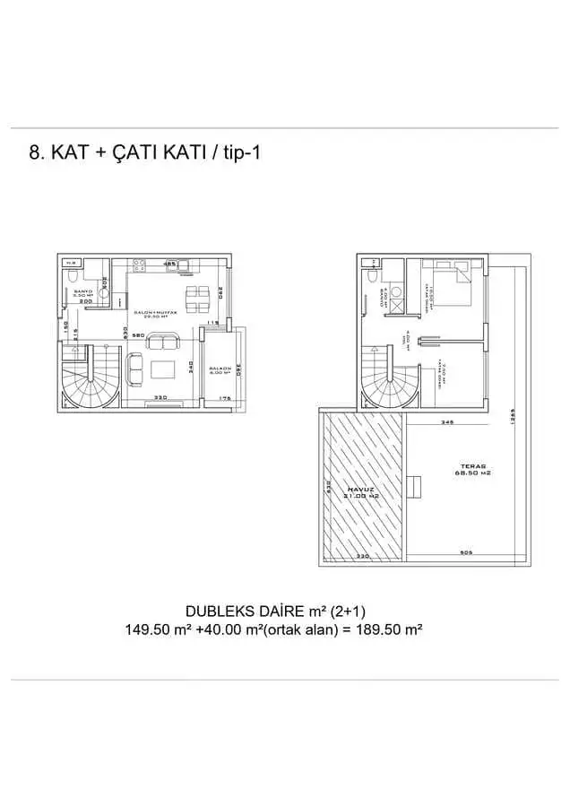 Квартира 50м² в Турции, Анталья. Стоимостью 190000€ аренда фото-20