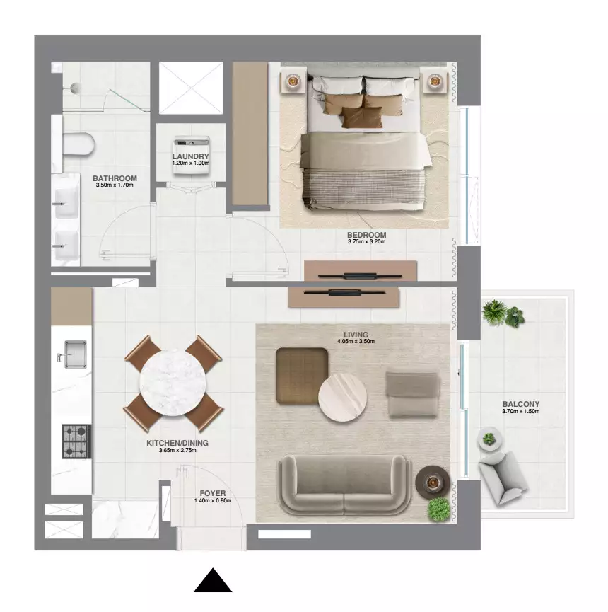 Квартира 65м² в ОАЭ, Дубай. Стоимостью 302400$ аренда фото-10