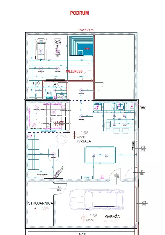 Вилла 320м² в Хорватии, Подстрана. Стоимостью 1650000€ аренда фото-17