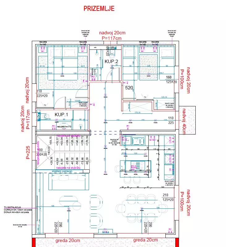 Вилла 320м² в Хорватии, Подстрана. Стоимостью 1650000€ аренда фото-18