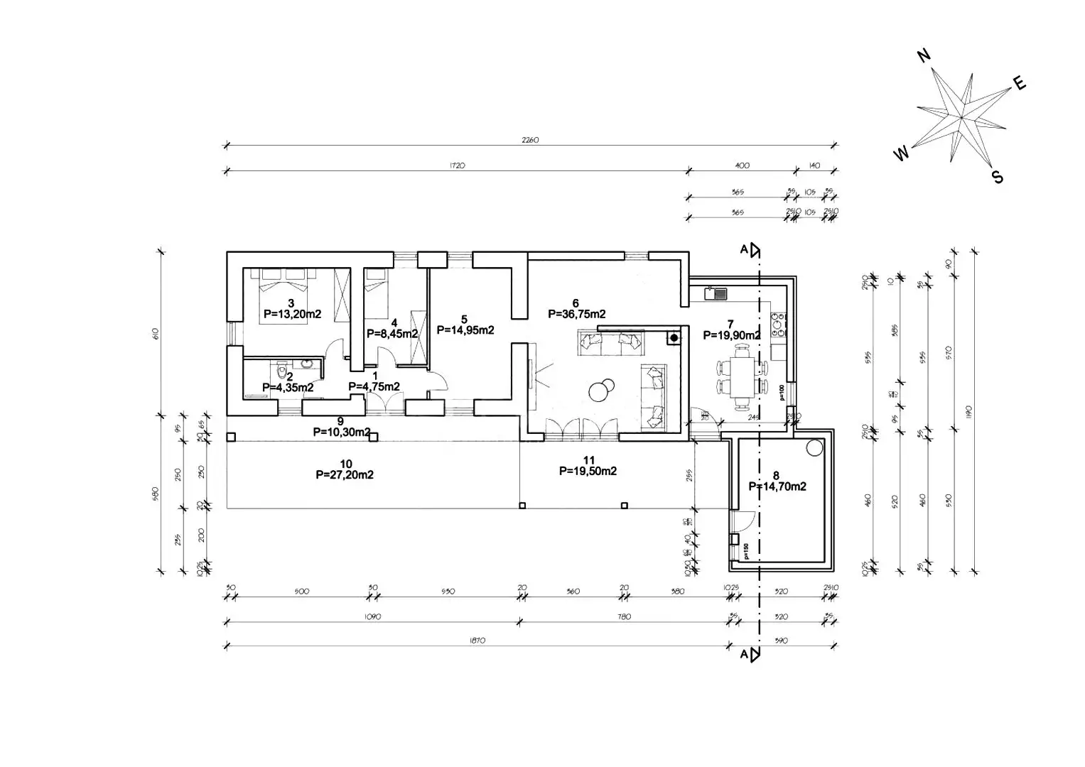 Вилла 187м² в Хорватии, Лабин. Стоимостью 500000€ аренда фото-16