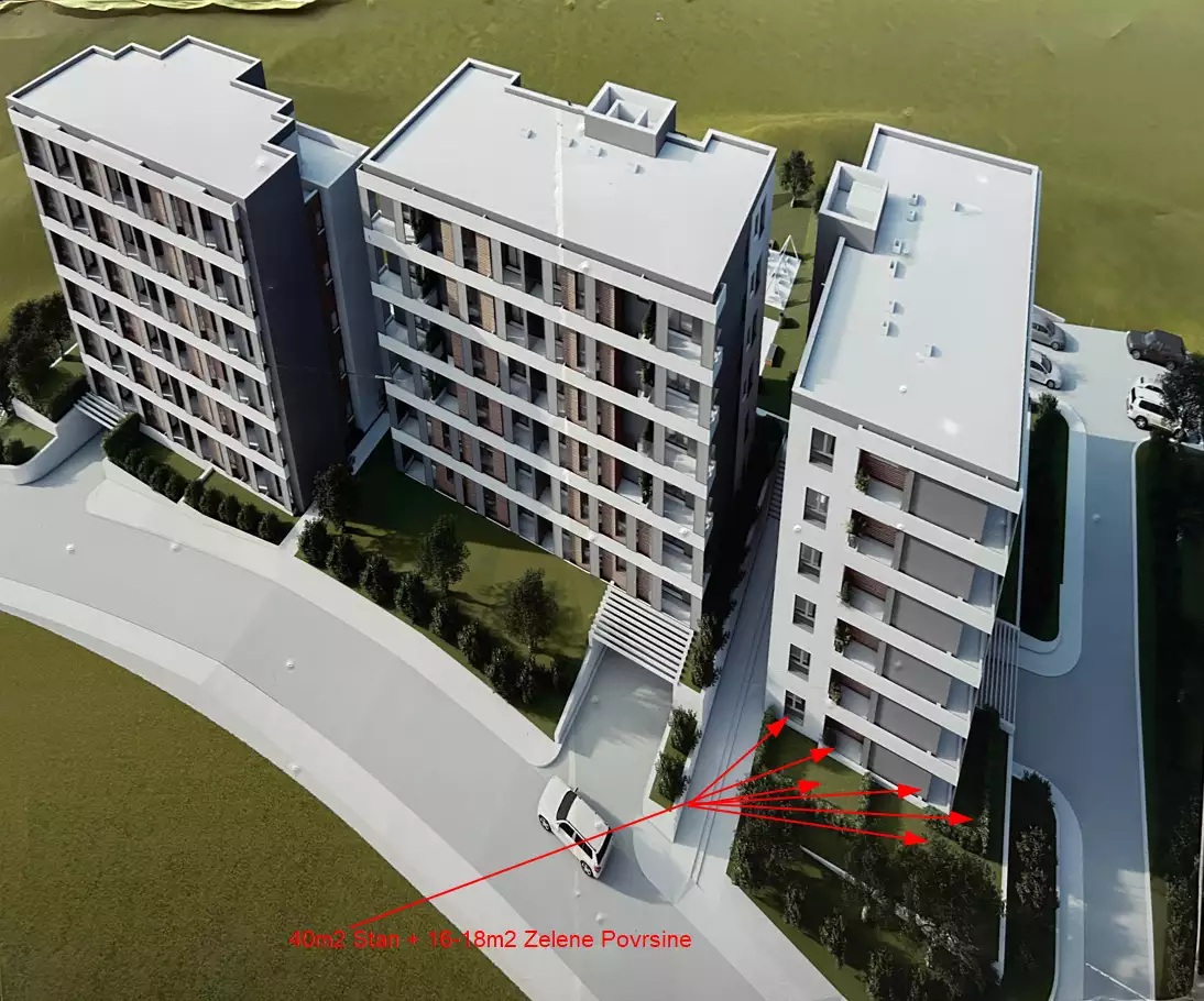 Квартира 40м² в Черногории, Бар. Стоимостью 130000€ аренда фото-3