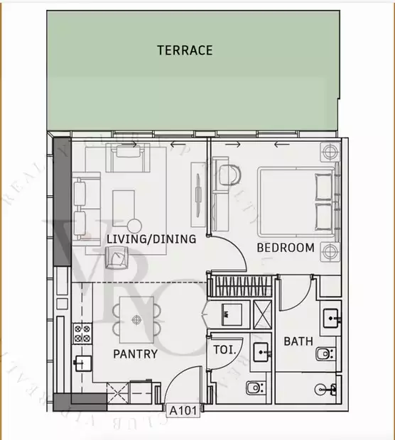 Квартира 47м² в ОАЭ, Дубай. Стоимостью 263228$ аренда фото-17