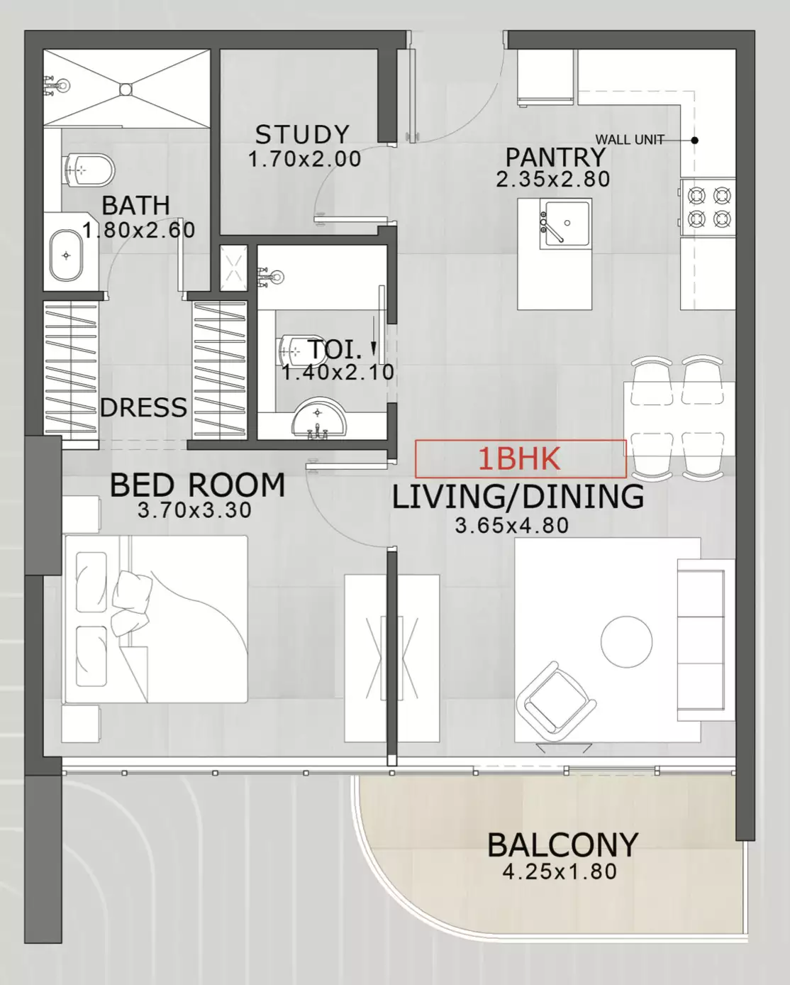 Квартира 66м² в ОАЭ, Дубай. Стоимостью 292450$ аренда фото-12