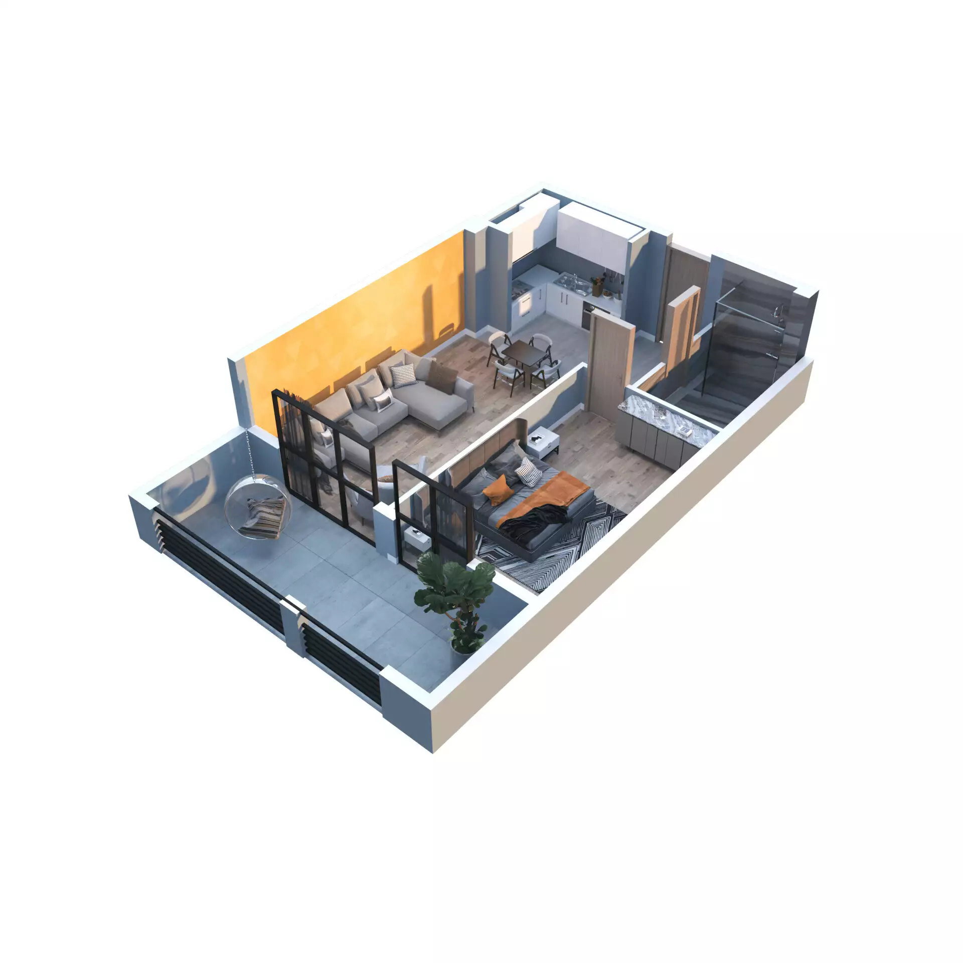 Квартира 66м² в Грузии, Тбилиси. Стоимостью 82500$ аренда фото-13