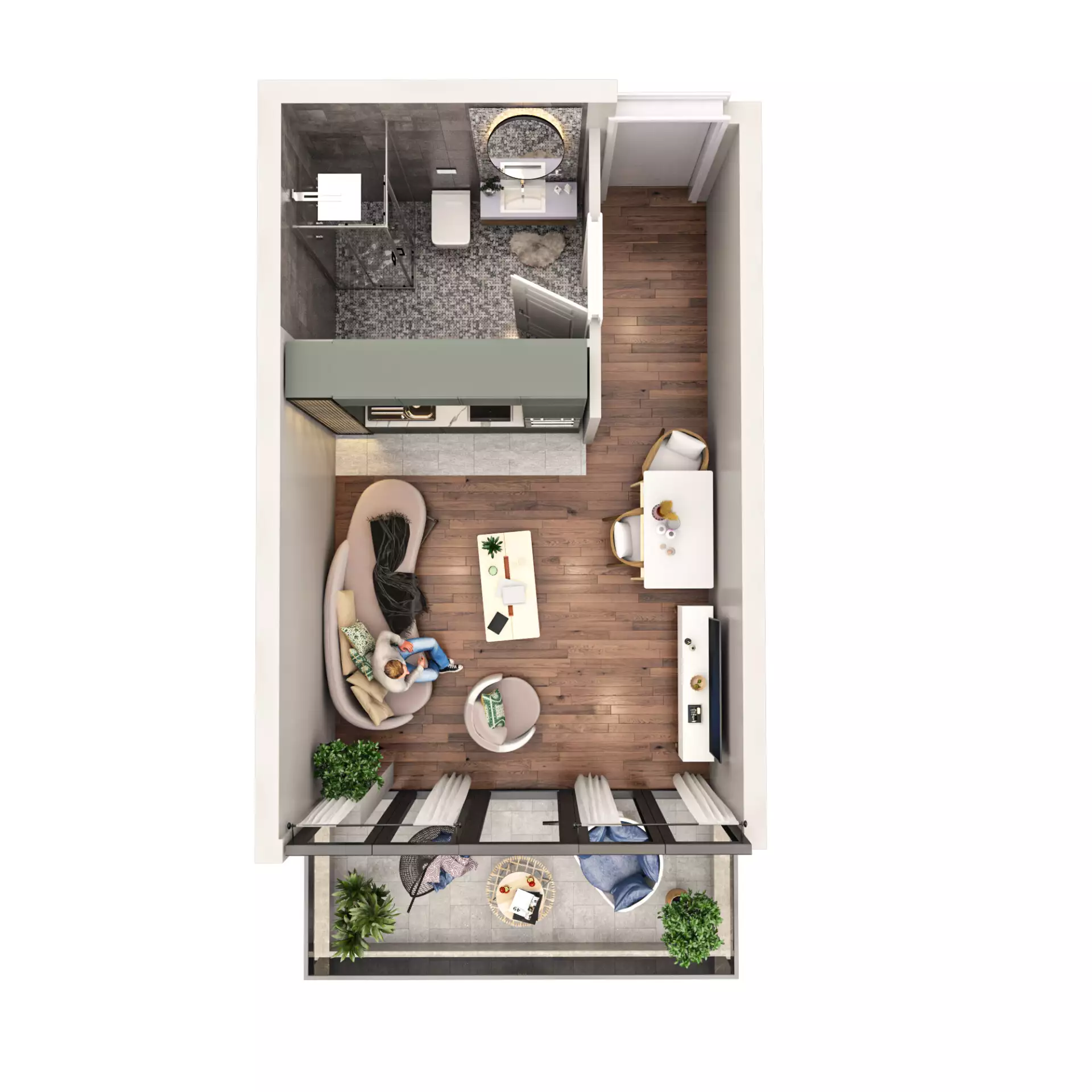 Квартира 29м² в Грузии, Батуми. Стоимостью 48000$ аренда фото-1