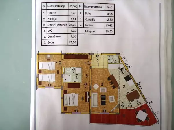 Квартира 95м² в Черногории, Петровац. Стоимостью 220000€ аренда фото-8