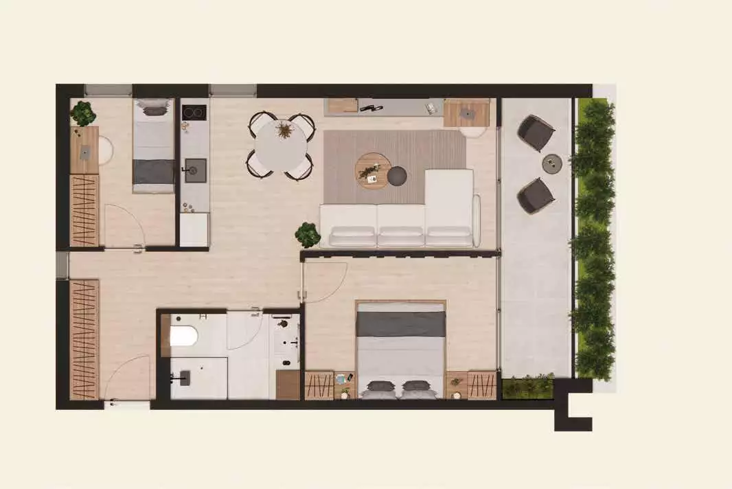 Квартира 55м² в Черногории, Херцег-Нови. Стоимостью 380000€ аренда фото-32