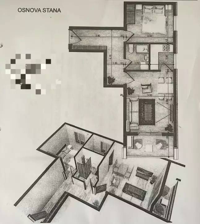 Квартира 48м² в Черногории, Бар. Стоимостью 159000€ аренда фото-12