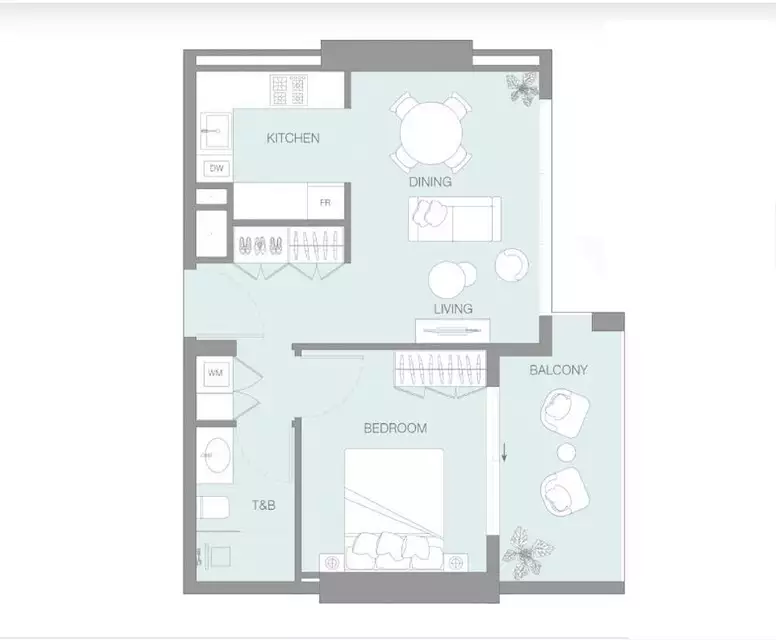 Квартира 78м² в ОАЭ, Дубай. Стоимостью 358806$ аренда фото-3