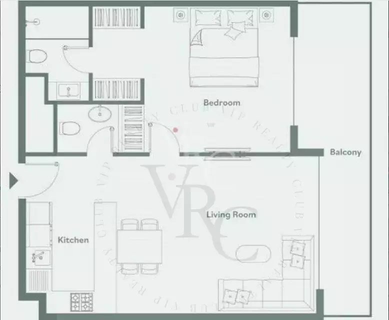 Квартира 79м² в ОАЭ, Джумейра Виладж Серкл (JVC). Стоимостью 334023$ аренда фото-5