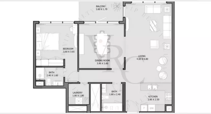 Квартира 87м² в ОАЭ, Яс. Стоимостью 297849$ аренда фото-5