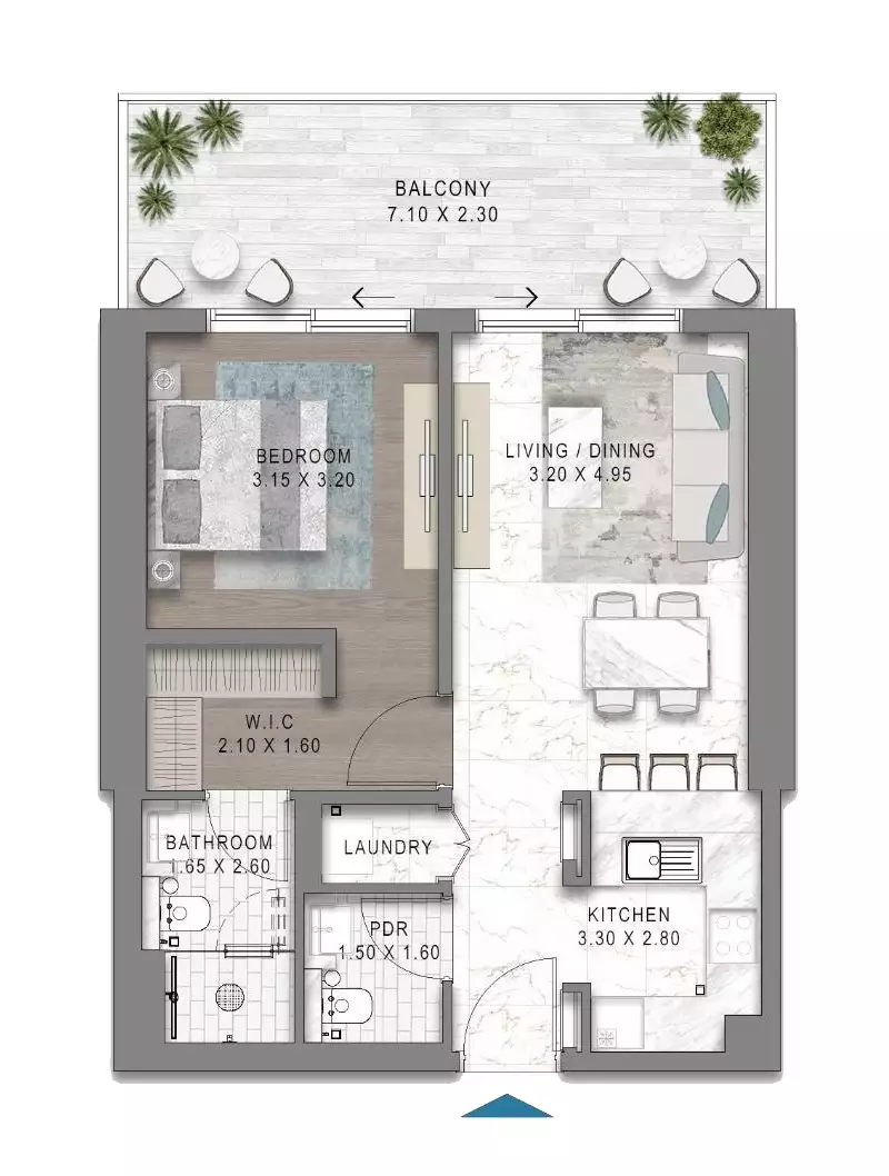 Квартира 72м² в ОАЭ, Дубай. Стоимостью 585900$ аренда фото-25