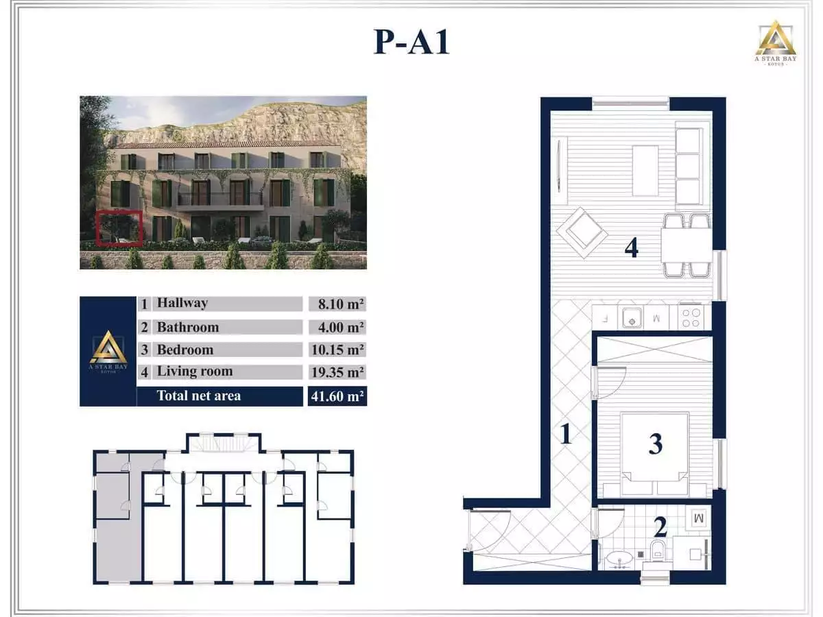 Квартира 51м² в Черногории, Прчань. Стоимостью 175000€ аренда фото-21