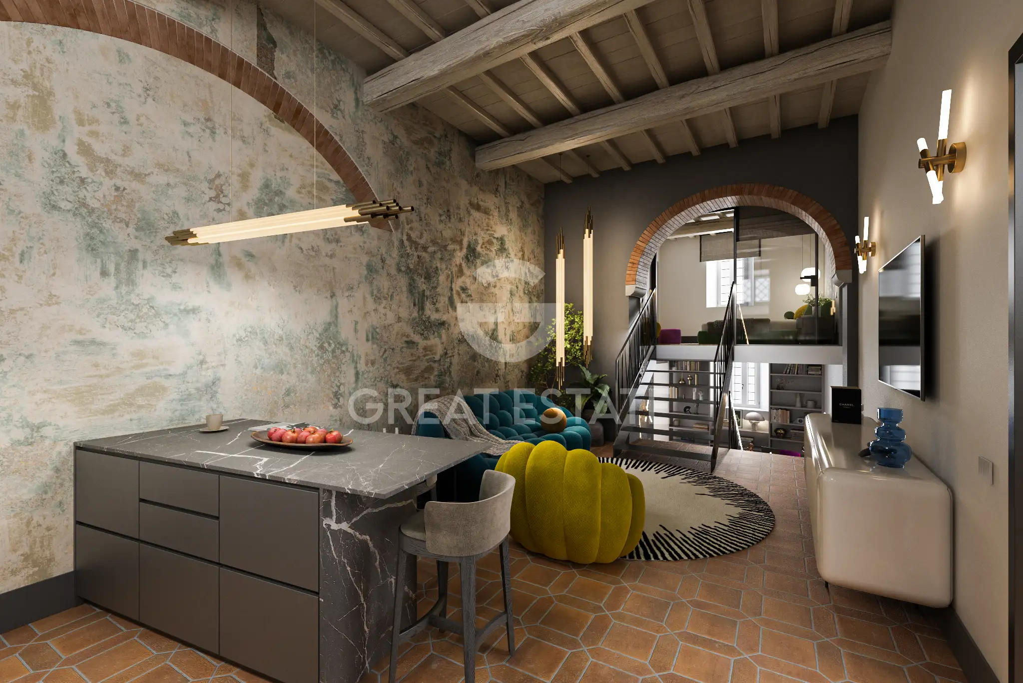 Квартира 173м² в Италии, Перуджа. Стоимостью 468000€ аренда фото-1