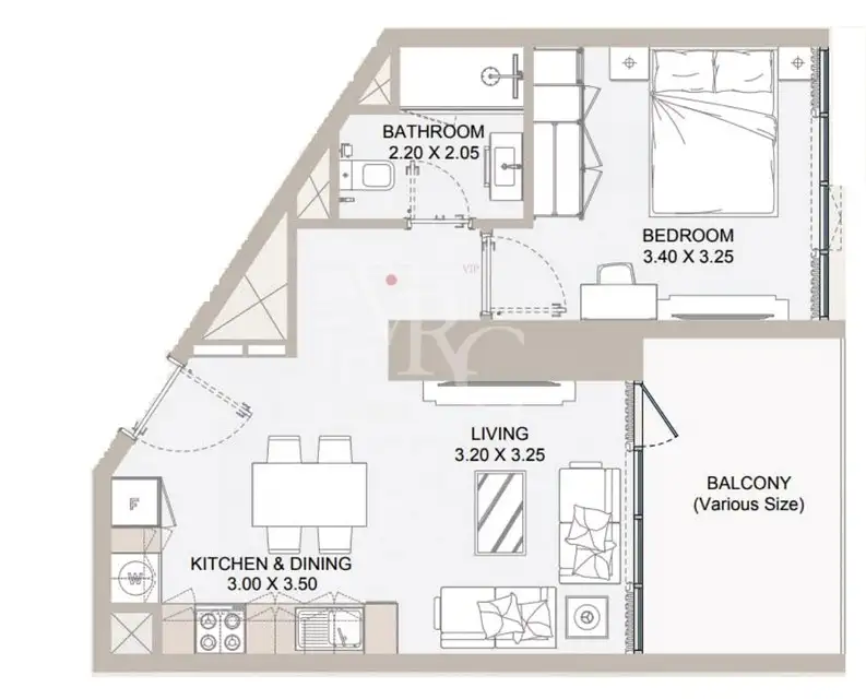 Квартира 51м² в ОАЭ, Аль-Рим. Стоимостью 303700$ аренда фото-8