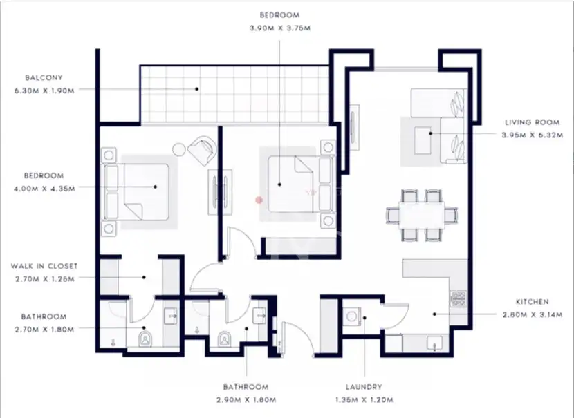 Квартира 133м² в ОАЭ, Дубай. Стоимостью 524449$ аренда фото-6