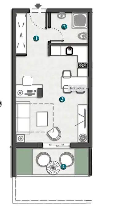 Квартира 73м² в Черногории, Херцег-Нови. Стоимостью 115000€ аренда фото-18