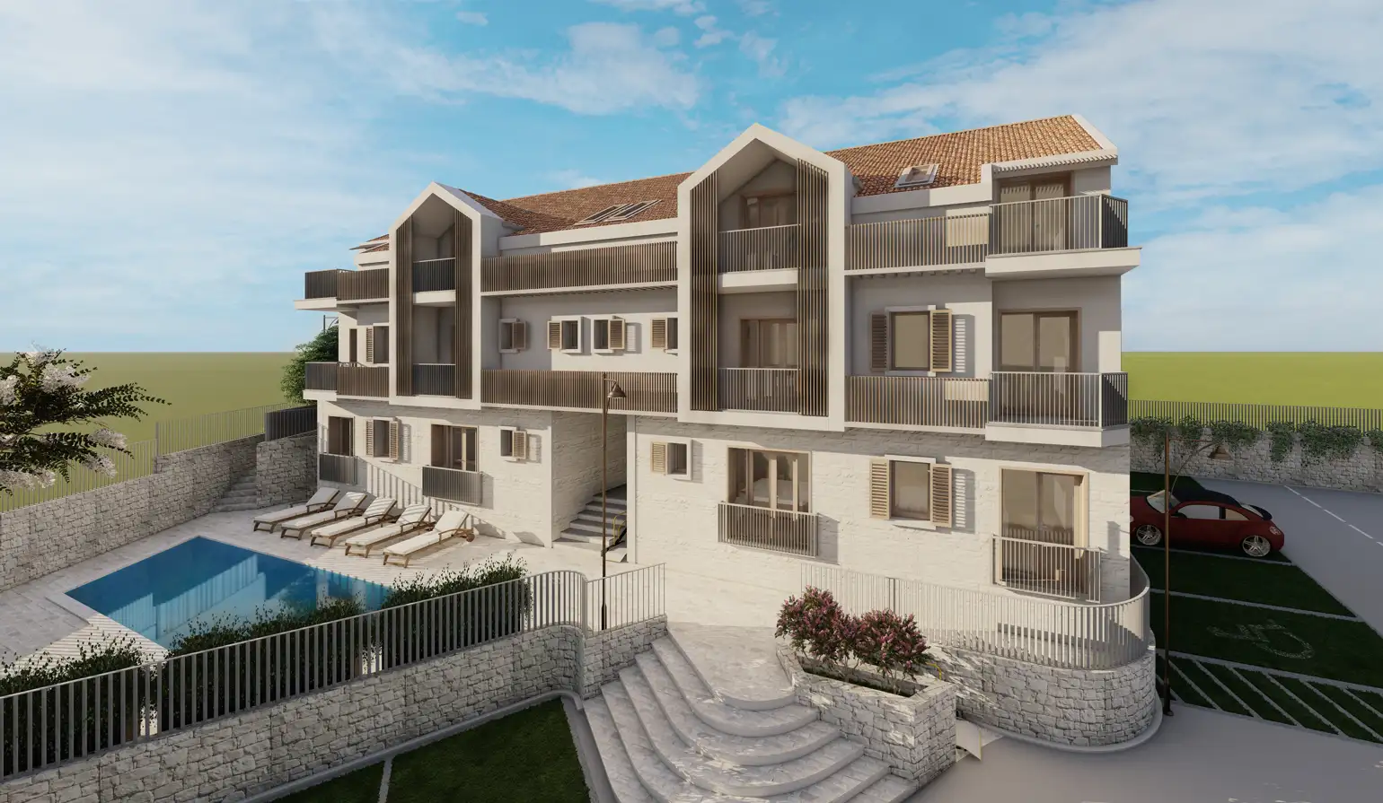 Квартира 54м² в Черногории, Рисан. Стоимостью 162810€ аренда фото-1