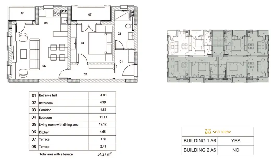 Квартира 54м² в Черногории, Рисан. Стоимостью 162810€ аренда фото-17