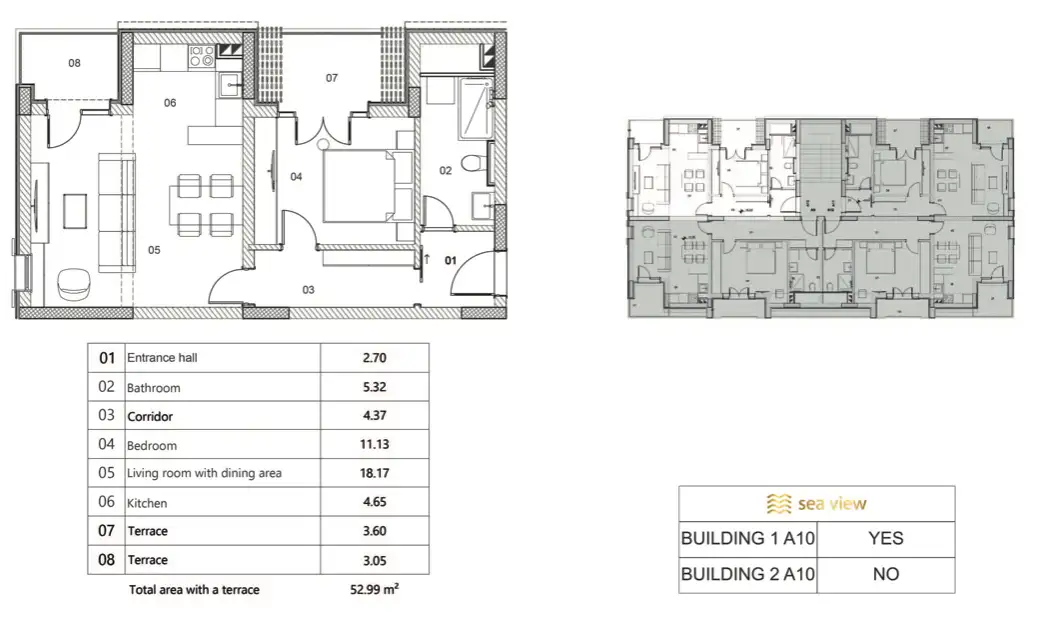 Квартира 53м² в Черногории, Рисан. Стоимостью 164269€ аренда фото-17