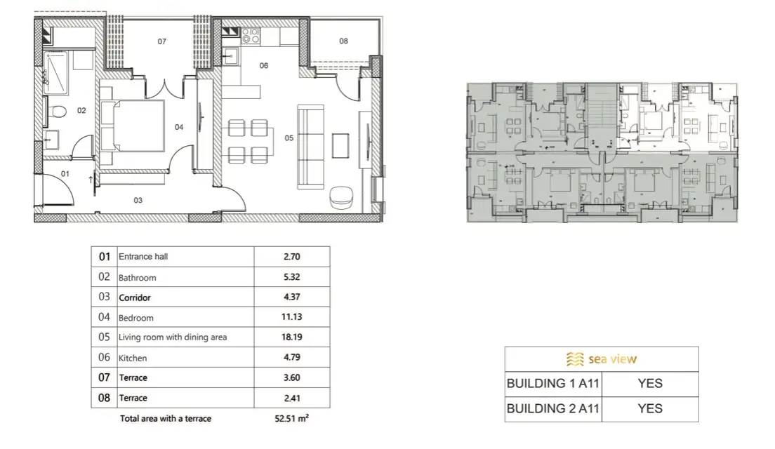 Квартира 53м² в Черногории, Рисан. Стоимостью 162781€ аренда фото-17