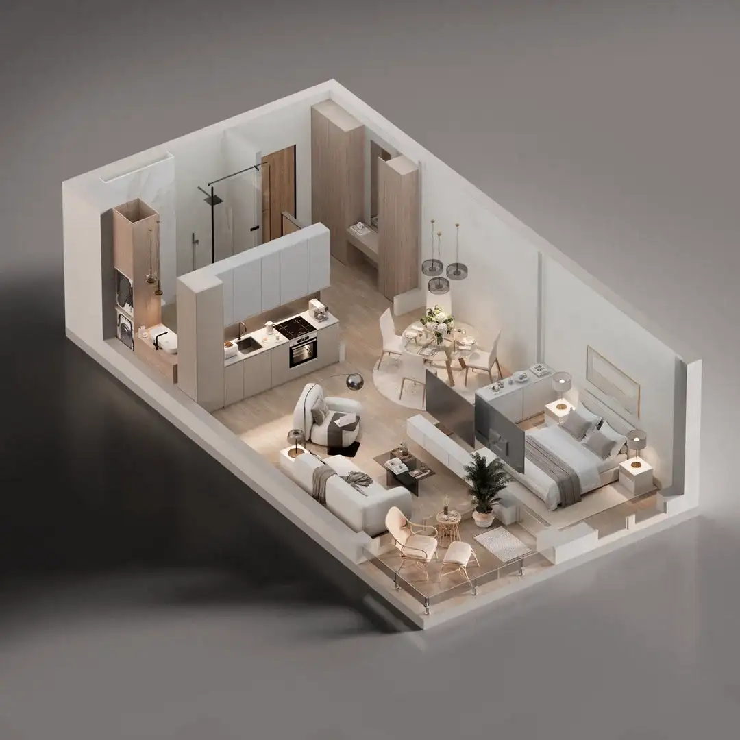 Квартира 53м² в Черногории, Бечичи. Стоимостью 174900€ аренда фото-9