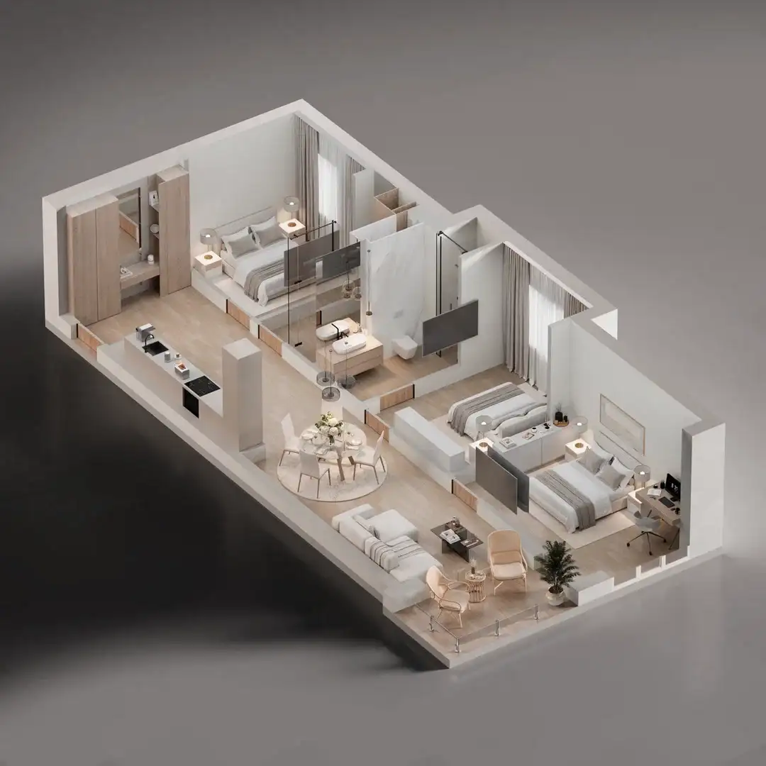 Квартира 87м² в Черногории, Бечичи. Стоимостью 304500€ аренда фото-9