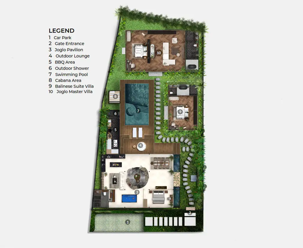 Вилла 244м² в Индонезии, Букит. Стоимостью 415458$ аренда фото-2