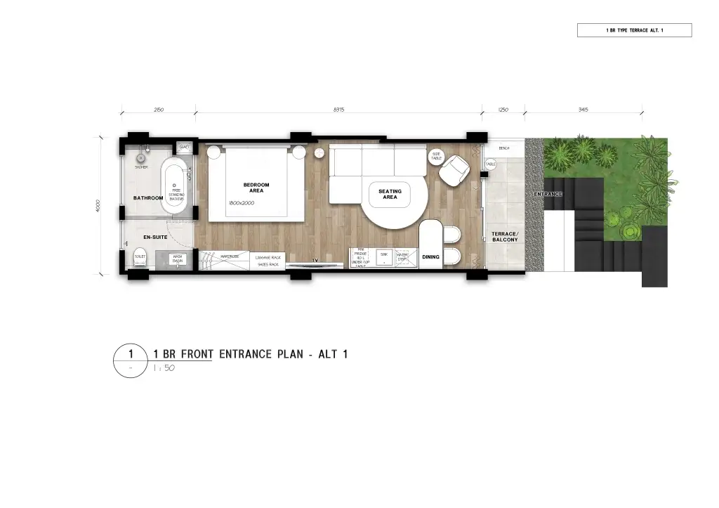 Квартира 60м² в Индонезии, Кангу. Стоимостью 173491$ аренда фото-1