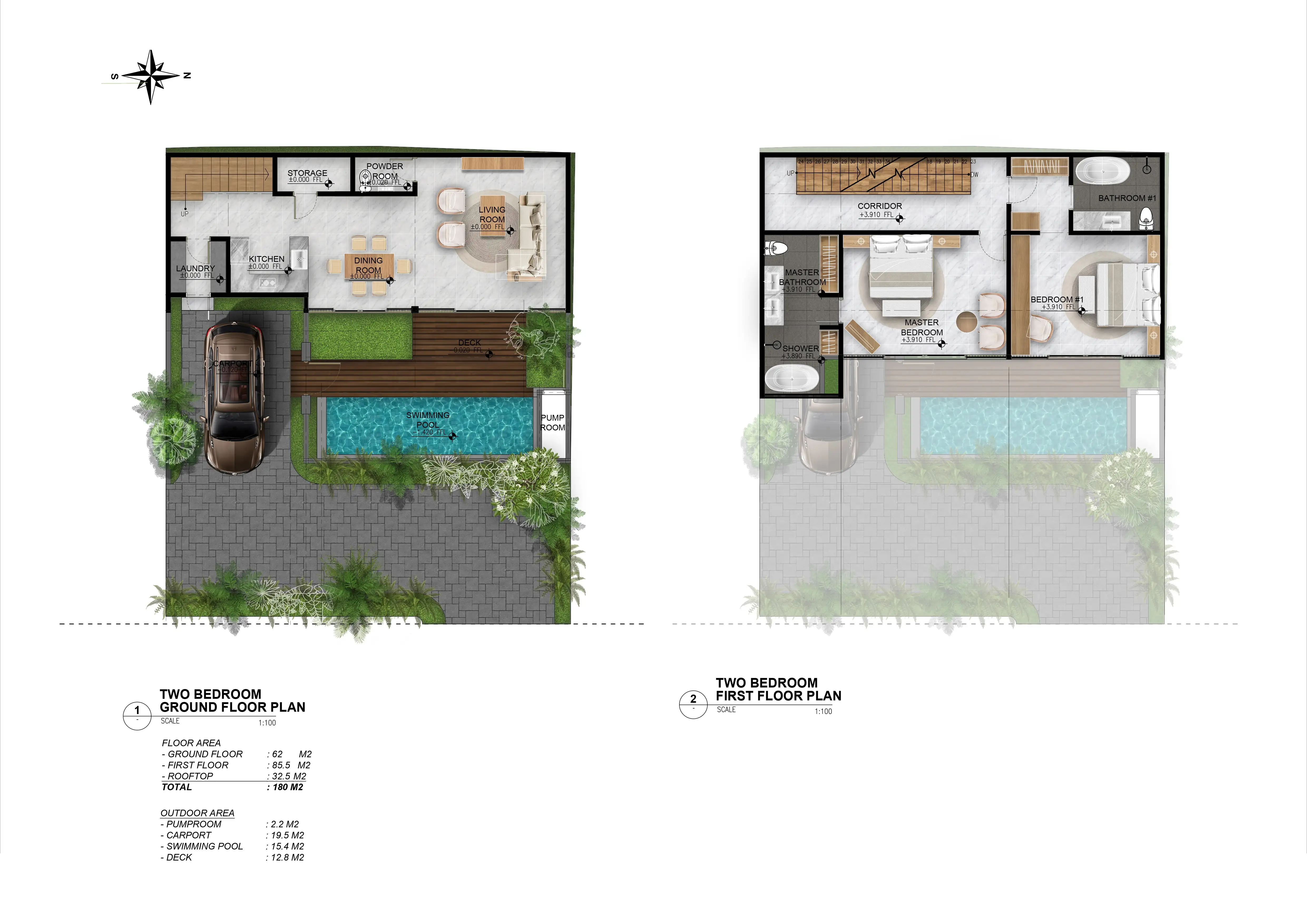 Вилла 180м² в Индонезии, Семинак. Стоимостью 455677$ аренда фото-2