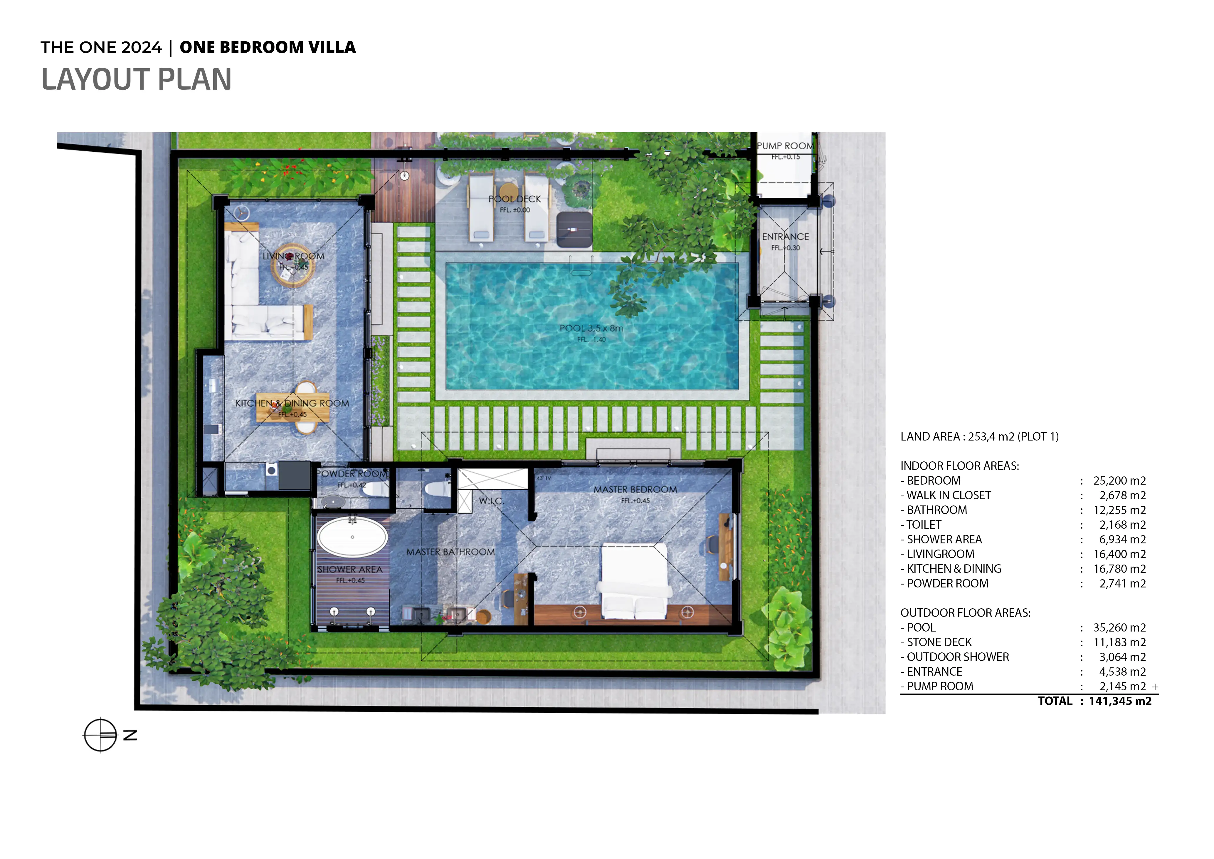 Вилла 84м² в Индонезии, Семинак. Стоимостью 256000$ аренда фото-1