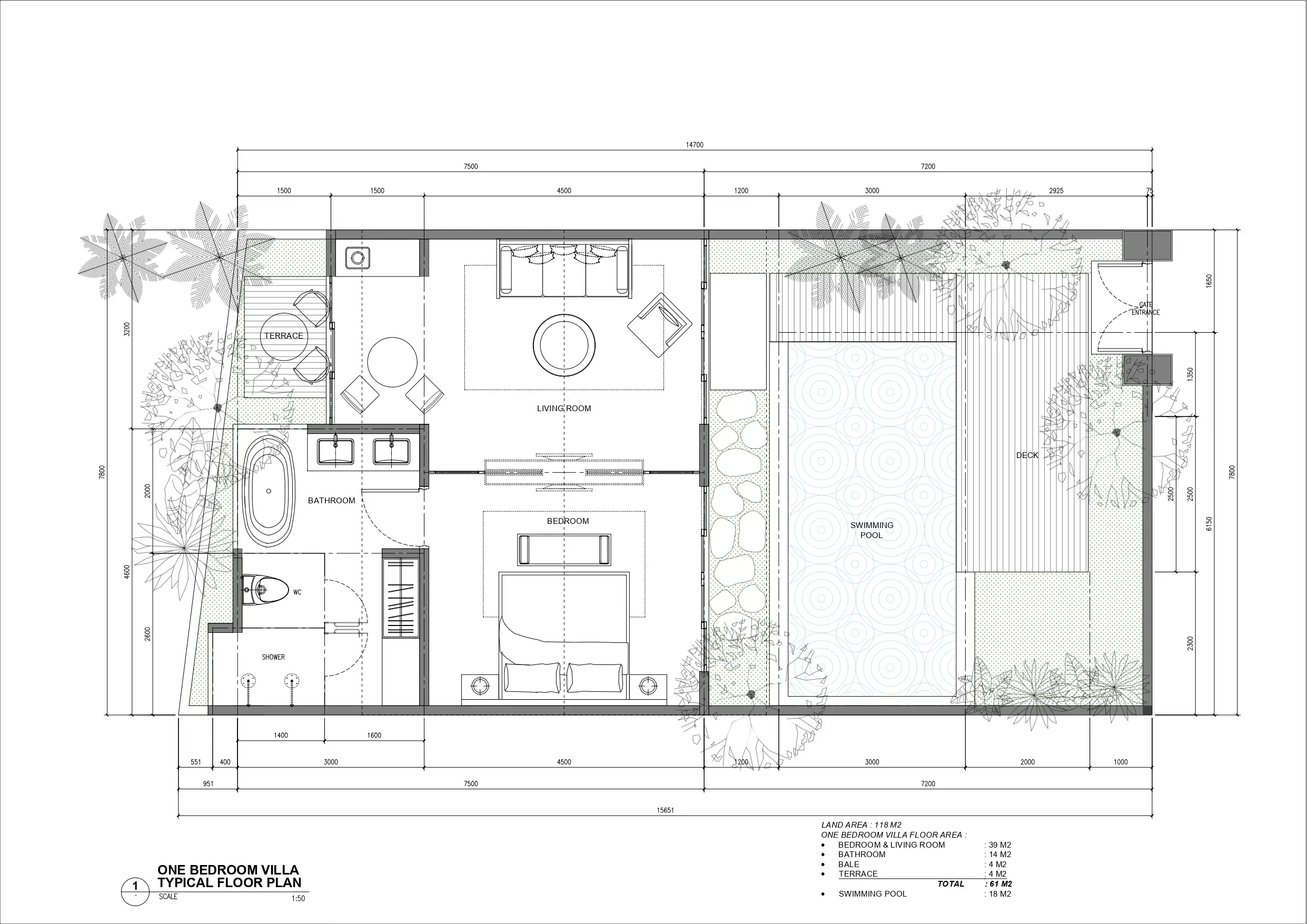Вилла 54м² в Индонезии, Семинак. Стоимостью 239000$ аренда фото-2