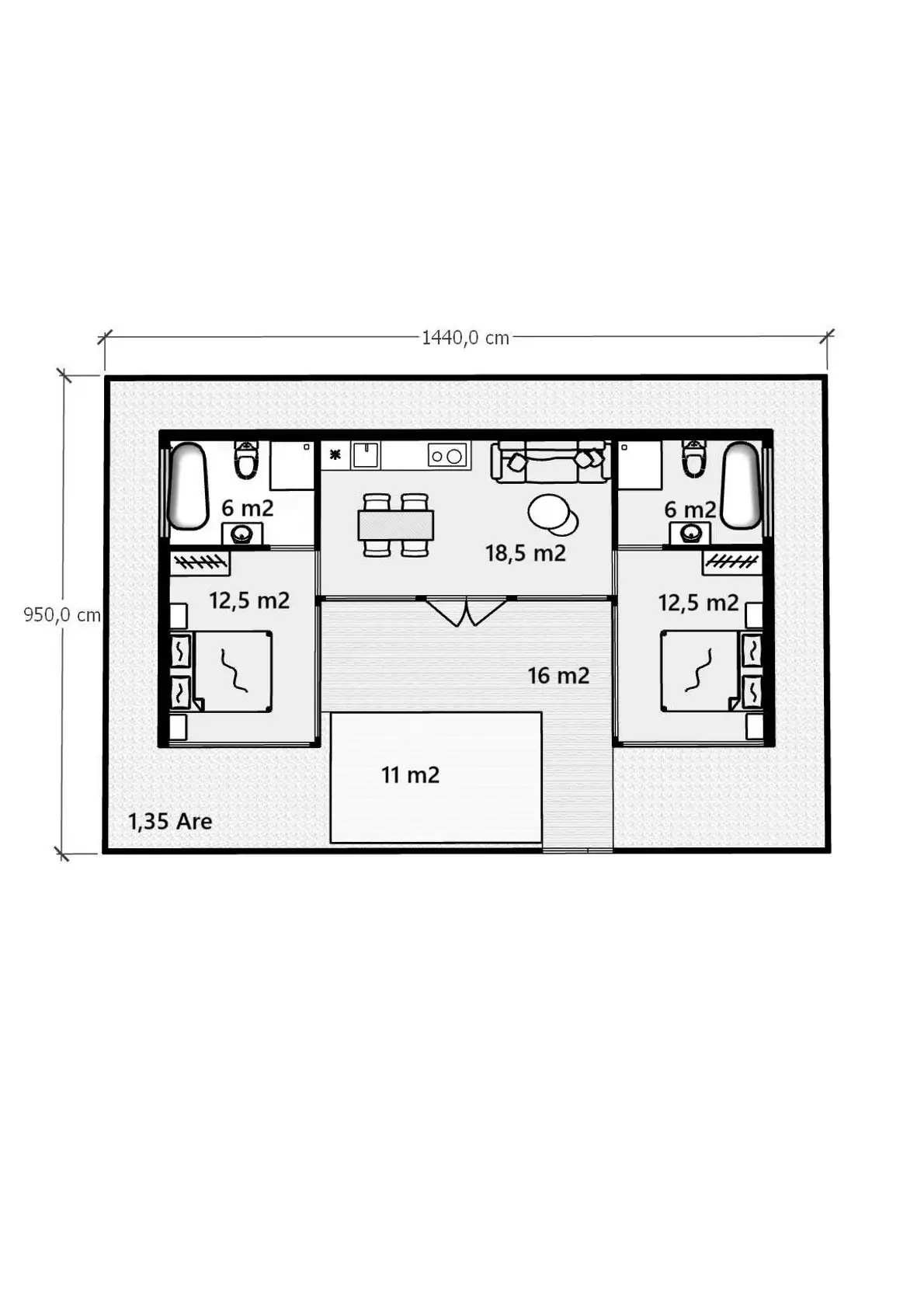 Вилла 65м² в Индонезии, Букит. Стоимостью 148500$ аренда фото-1