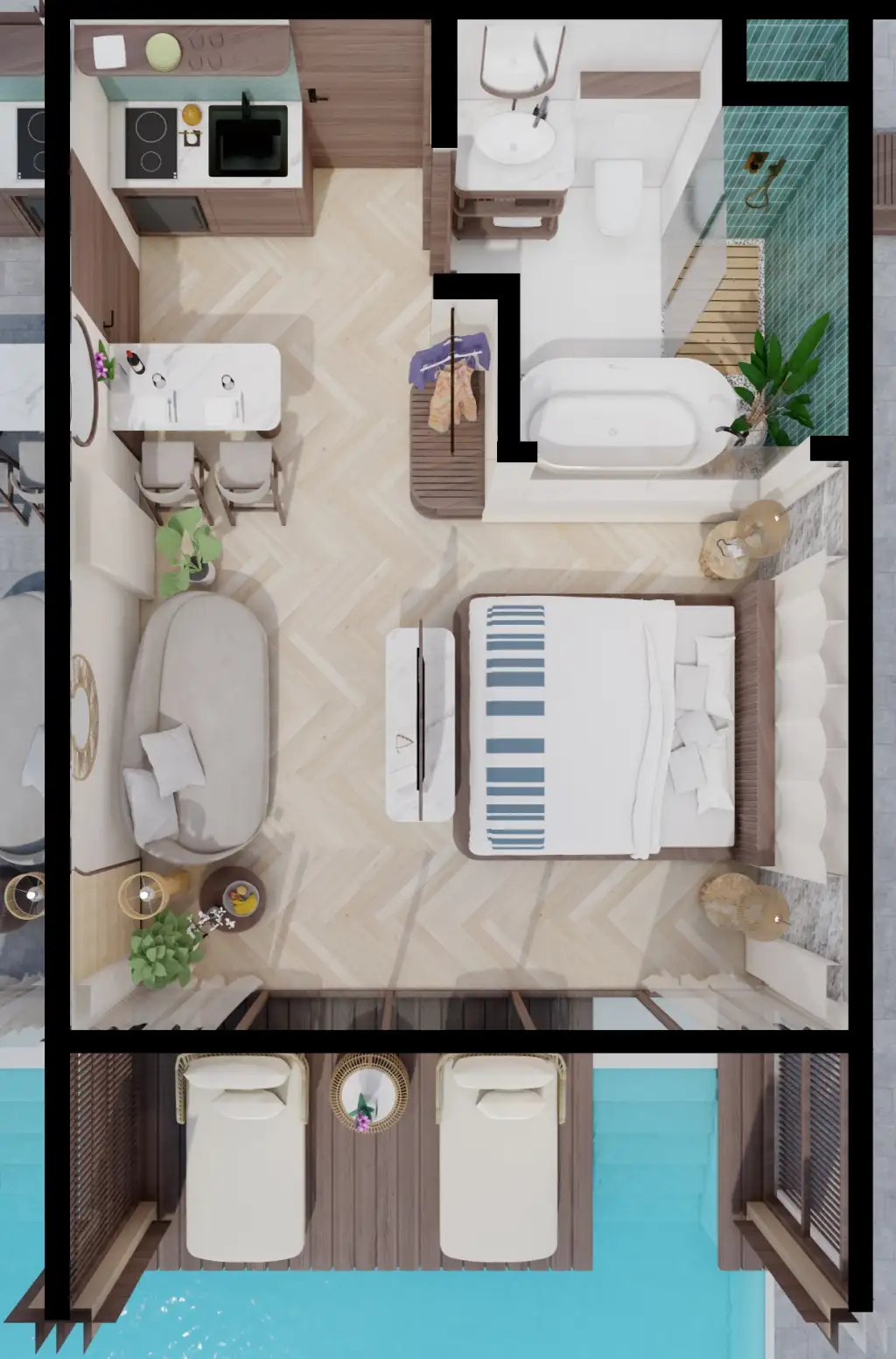 Квартира 41м² в Индонезии, Букит. Стоимостью 136100$ аренда фото-1