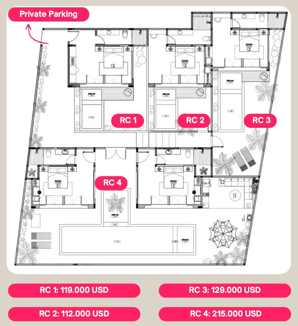 Вилла 45м² в Индонезии, Букит. Стоимостью 112000$ аренда фото-1