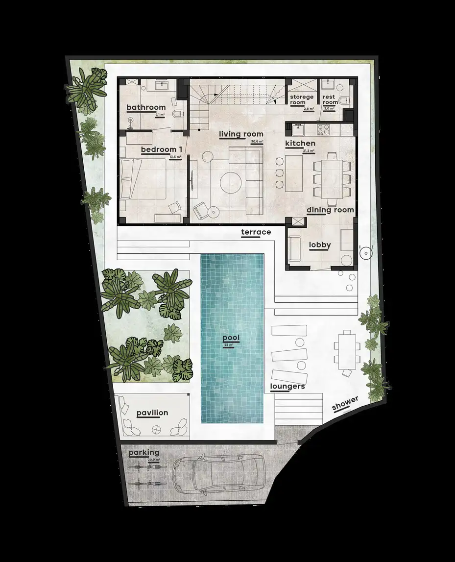 Вилла 160м² в Индонезии, Умалас. Стоимостью 580000$ аренда фото-2