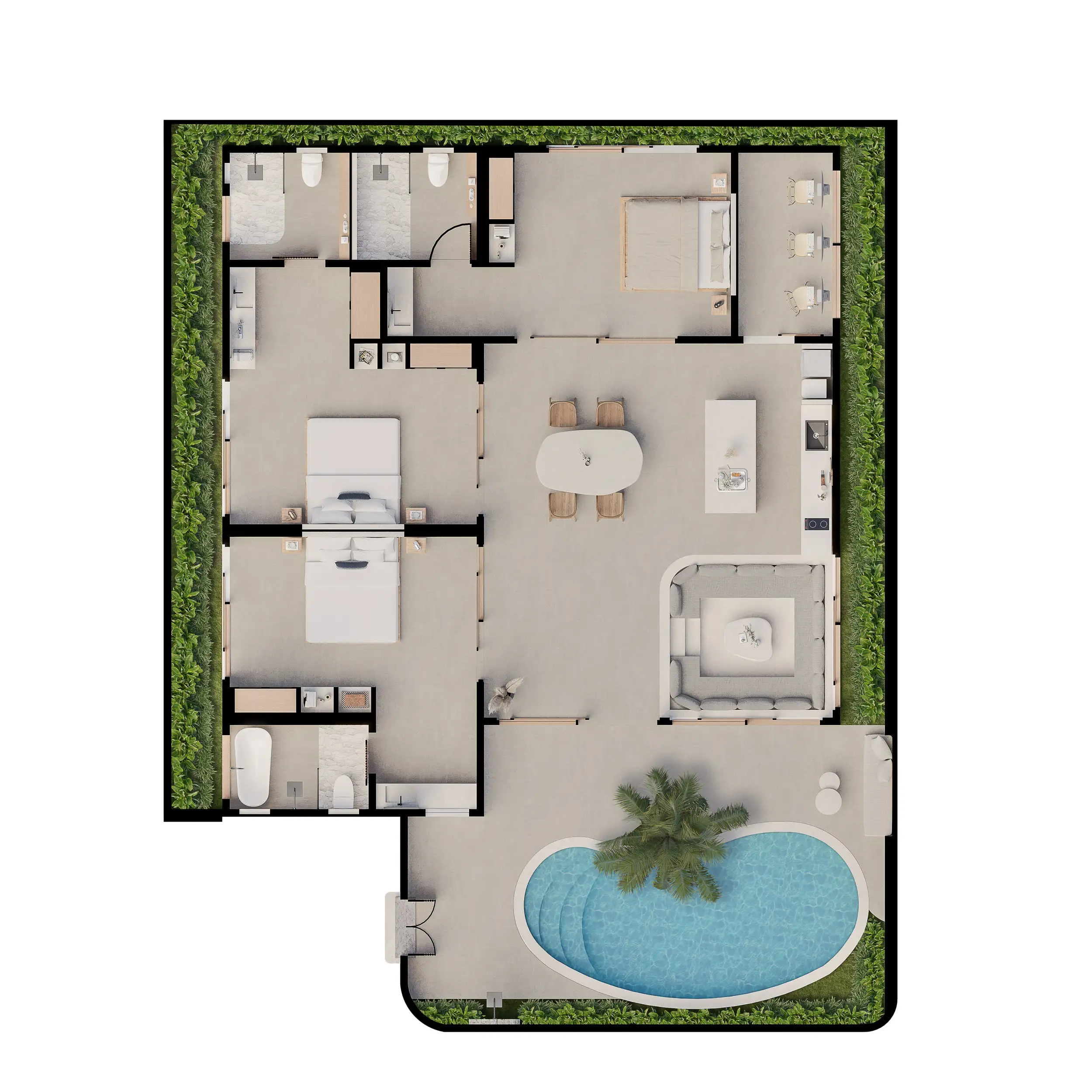 Вилла 220м² в Индонезии, Кангу. Стоимостью 298000$ аренда фото-2