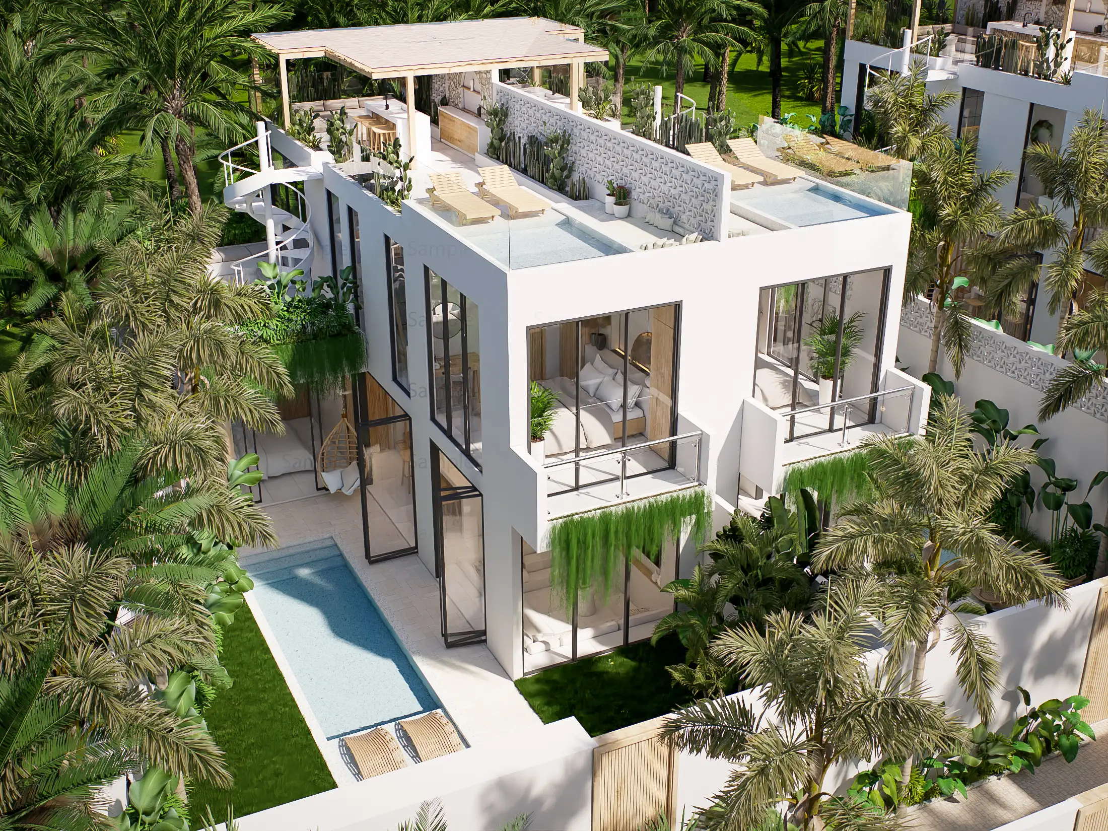 Вилла 152м² в Индонезии, Умалас. Стоимостью 289000$ аренда фото-8