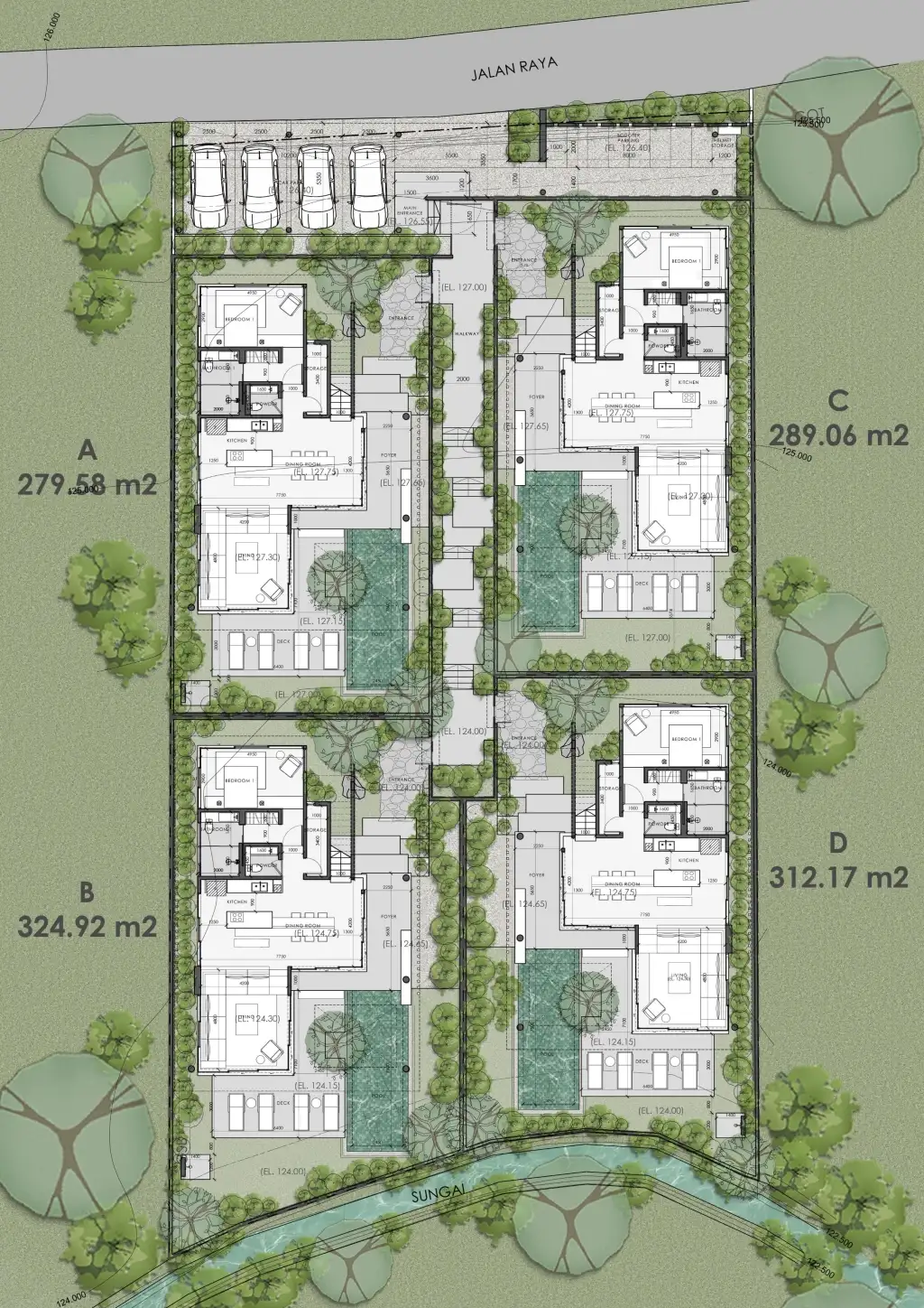 Вилла 198м² в Индонезии, Букит. Стоимостью 530000$ аренда фото-1