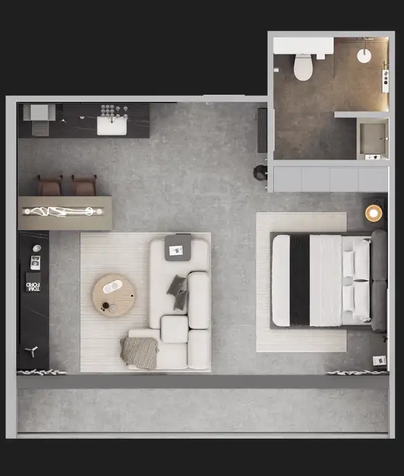 Квартира 44м² в Индонезии, Букит. Стоимостью 99000$ аренда фото-1