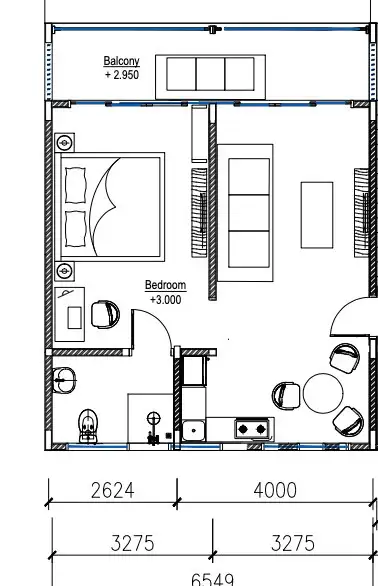 Квартира 45м² в Индонезии, Убуд. Стоимостью 99000$ аренда фото-1