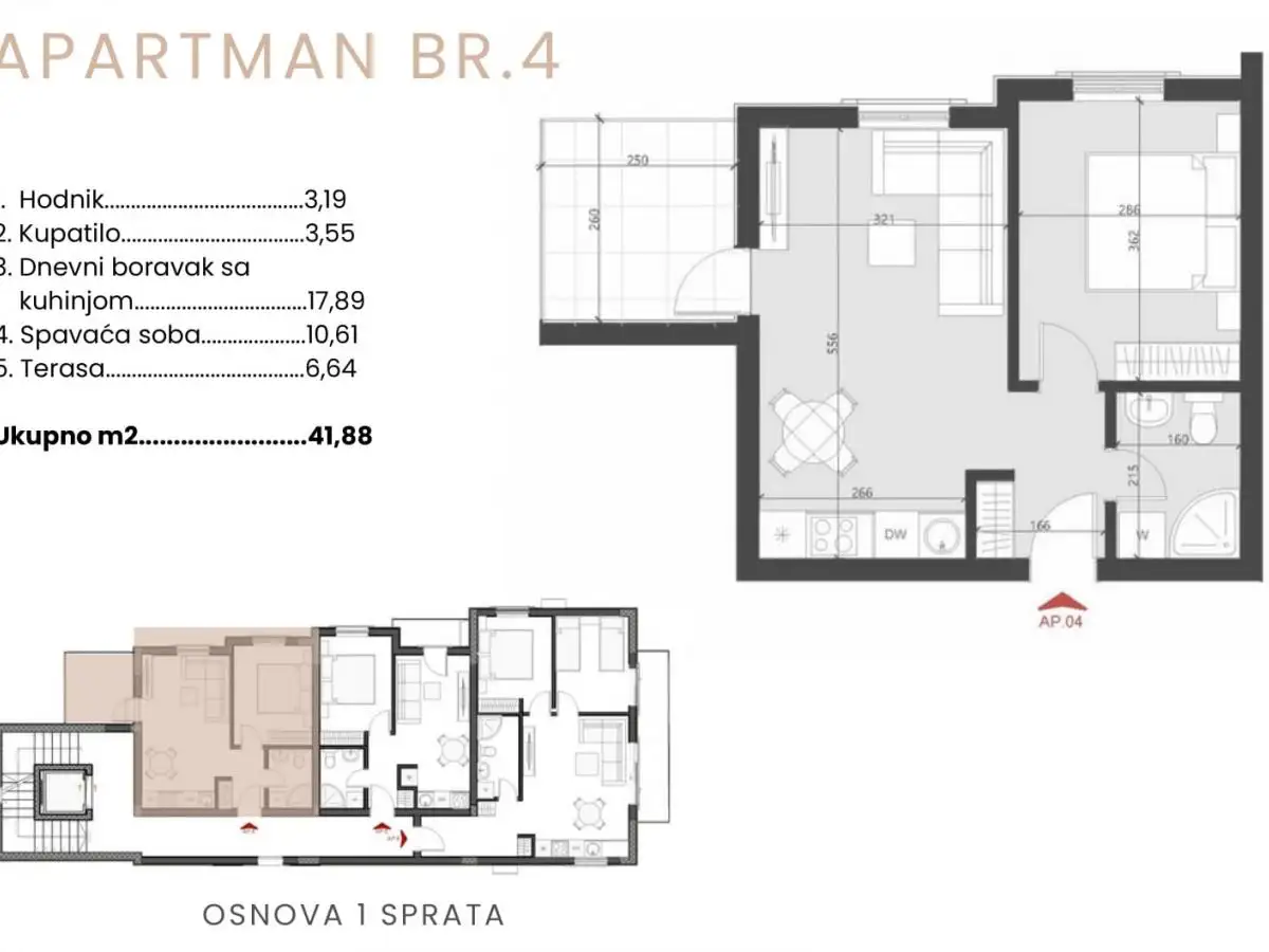 Квартира 35м² в Черногории, Бечичи. Стоимостью 112000€ аренда фото-6