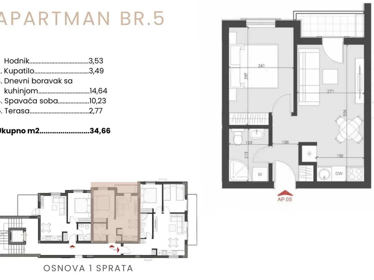 Квартира 35м² в Черногории, Бечичи. Стоимостью 112000€ аренда фото-7