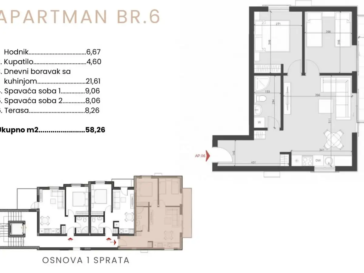 Квартира 35м² в Черногории, Бечичи. Стоимостью 112000€ аренда фото-8