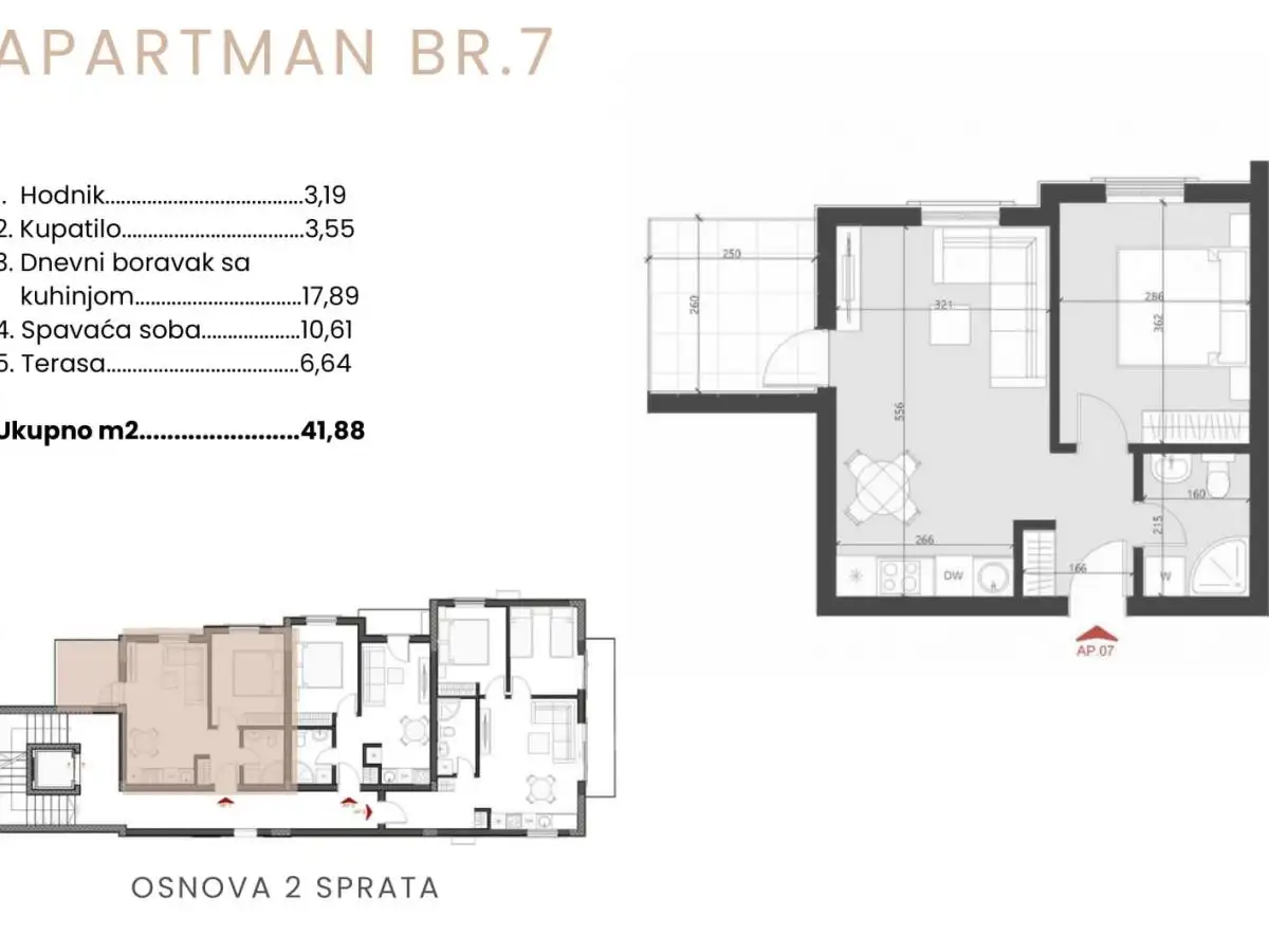 Квартира 35м² в Черногории, Бечичи. Стоимостью 112000€ аренда фото-9